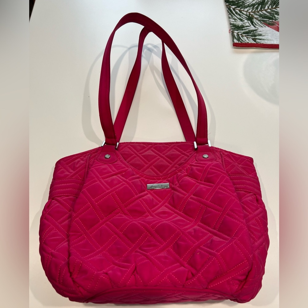 Vera Bradley Pink Quilted Tote Bag
